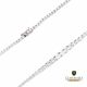 Collier modello tennis in argento